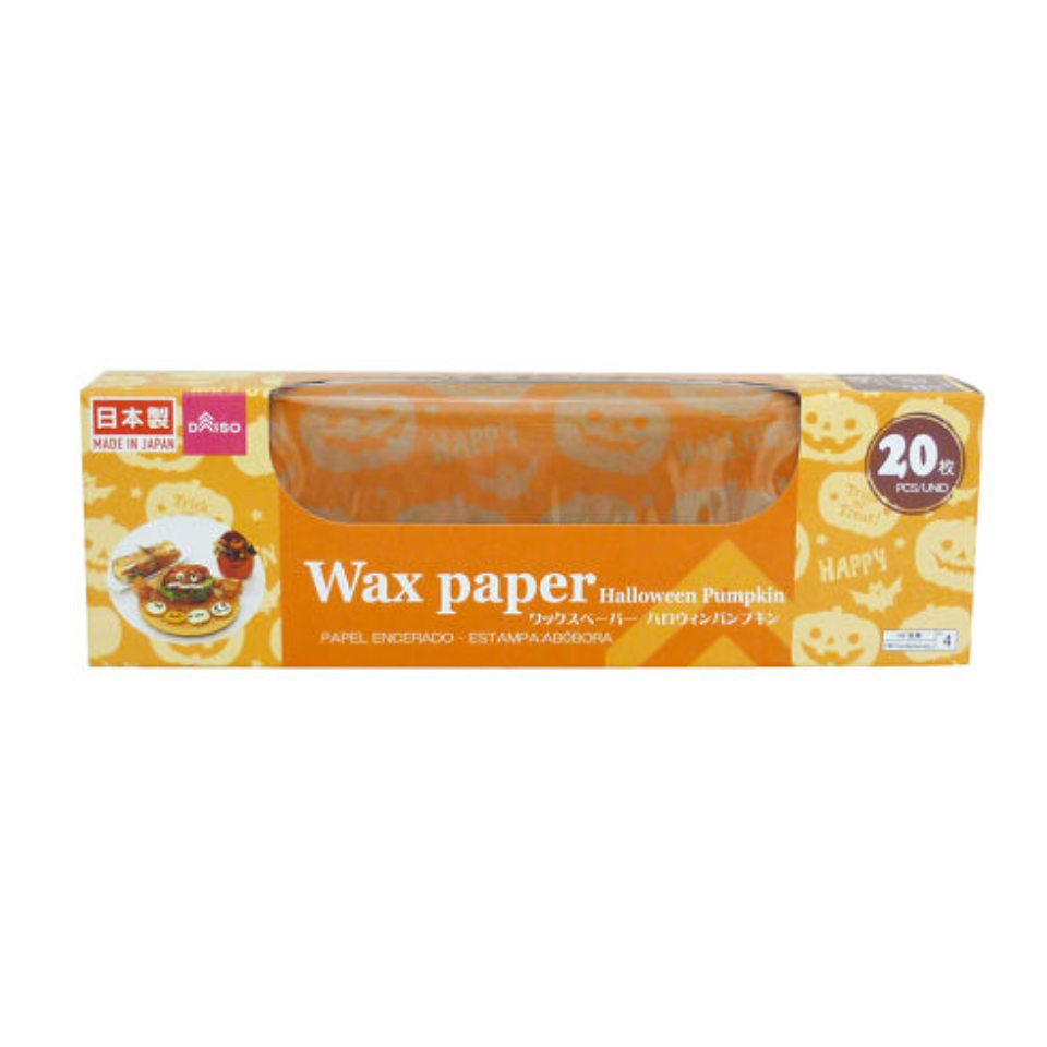 Wax Paper Halloween Pumpkin