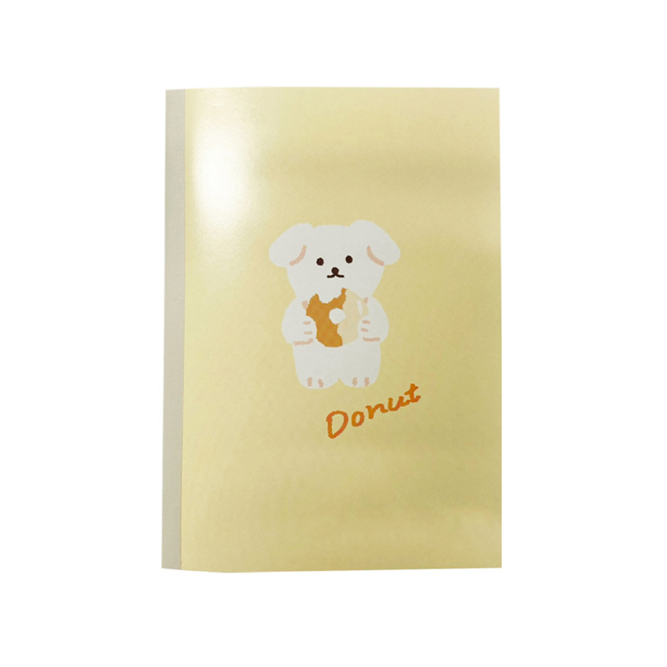 Notebook A5 7mm Ruled Line Dog 1
