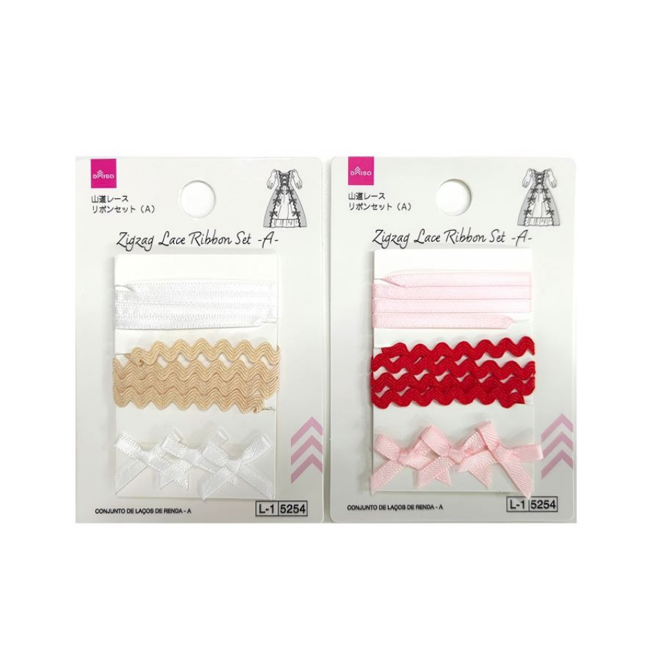 Zigzag Lace Ribbon Set A