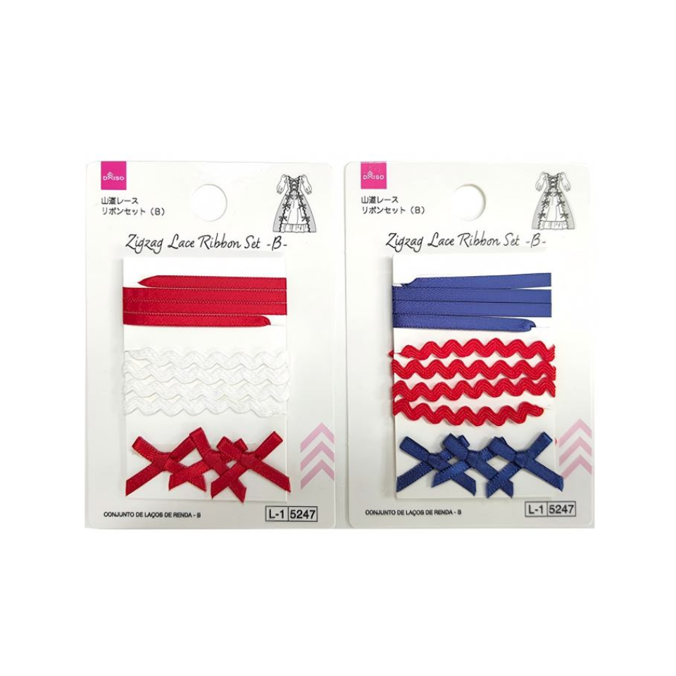 Zigzag Lace Ribbon Set B