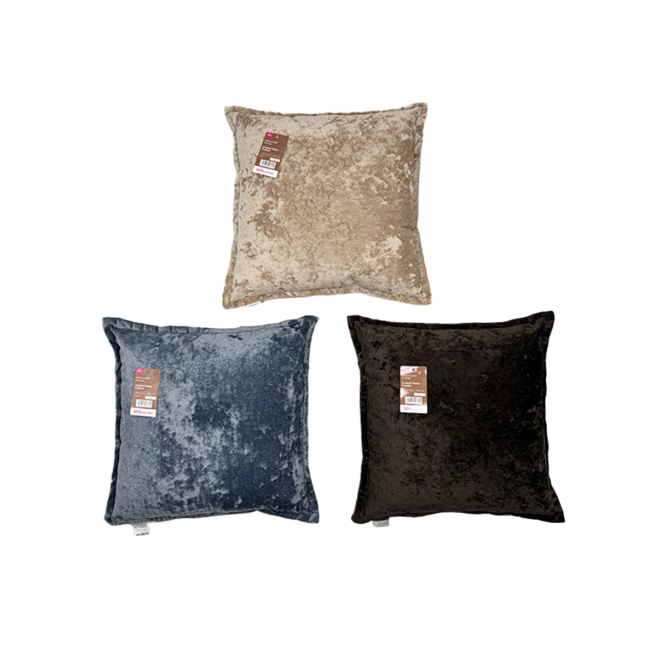 Crushed Velour Cushion 43cm x 43cm