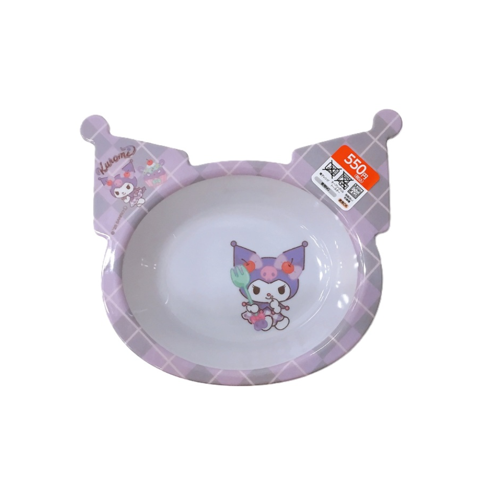 Melamine Deep Dish Die Cut Kuromi Leisurely Time