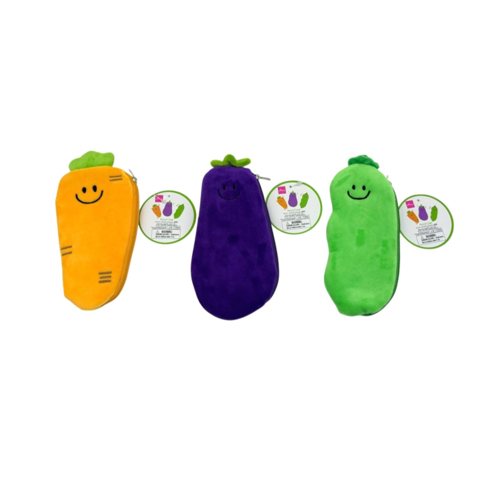 Pencil Case Eggplant/Carrot/Pea