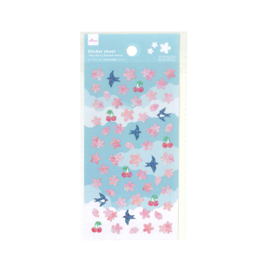 Sticker Sheet Tiny Cherry Blossom Cherry