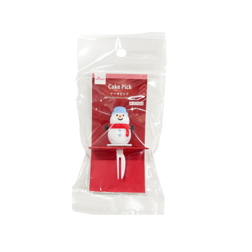Cake Pick Snowman