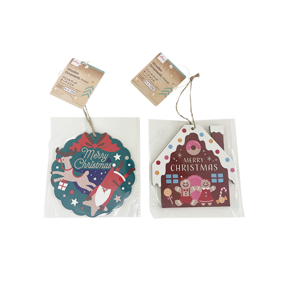 Wooden Ornaments Printed
