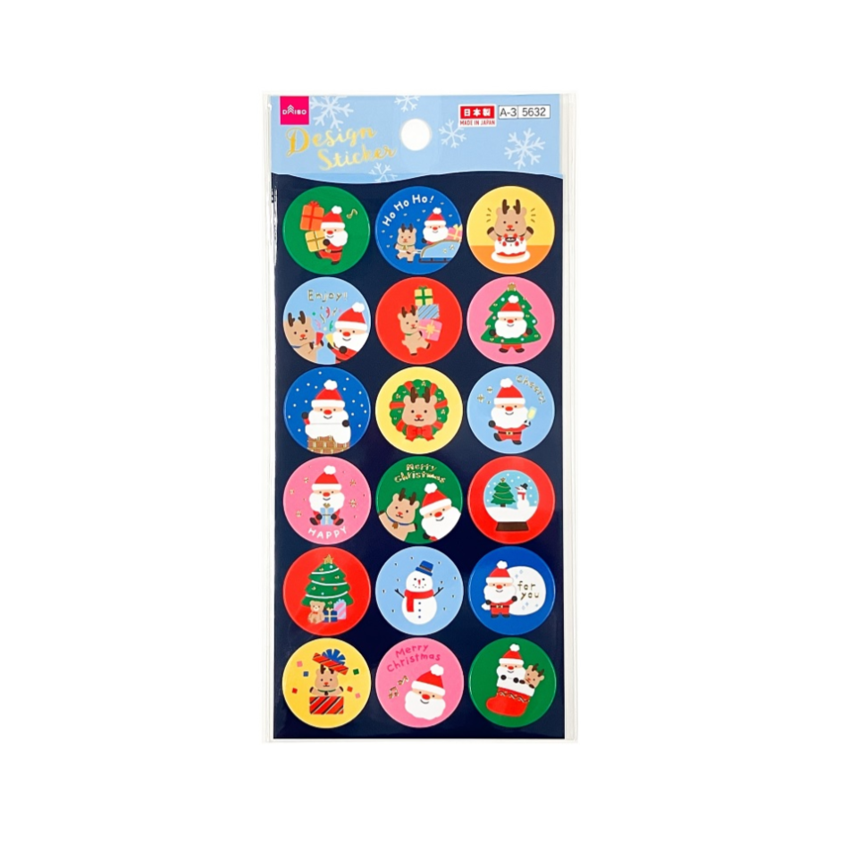 Sticker Christmas/Santa & Reindeer 2