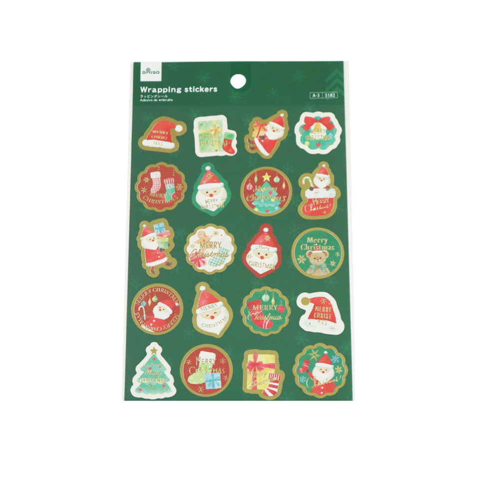 Wrapping Sticker Natural Christmas
