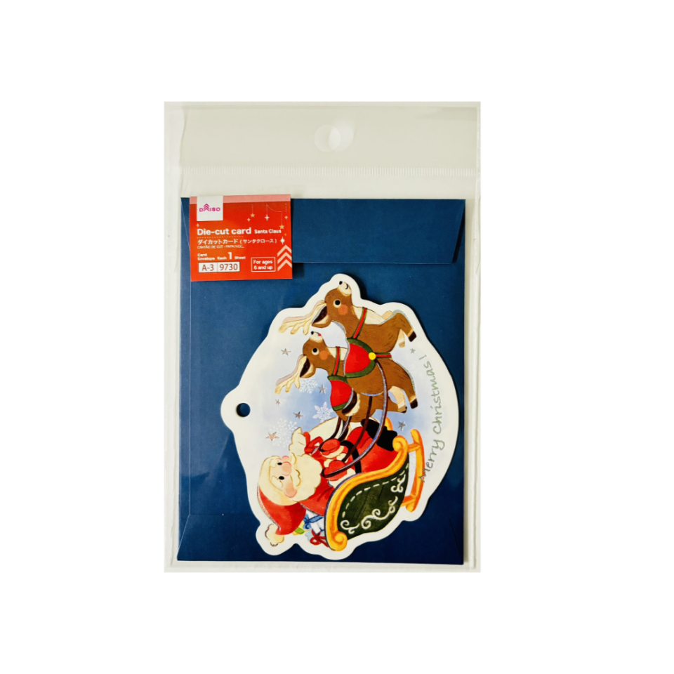 Die Cut Card Santa Claus