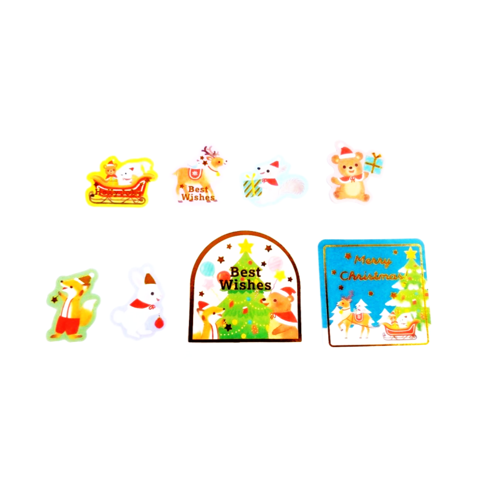 Sticker Flakes Christmas Holiday C