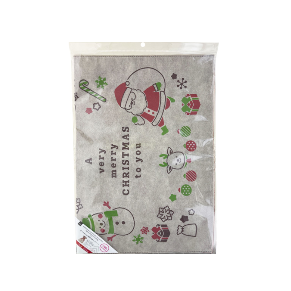 Double Non Woven Fabric Drawstring Bag Christmas Kids A 53cm x 72.5cm x 10cm