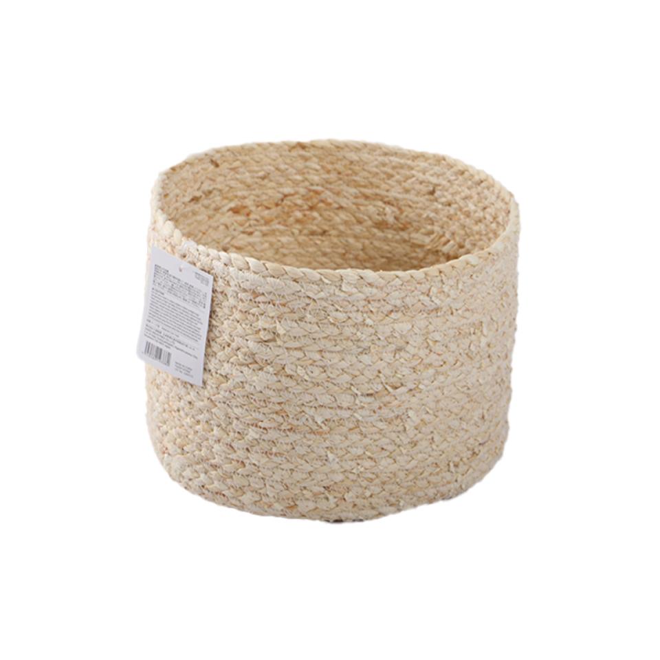 Corn Husk Storage Basket 24cm x 16cm