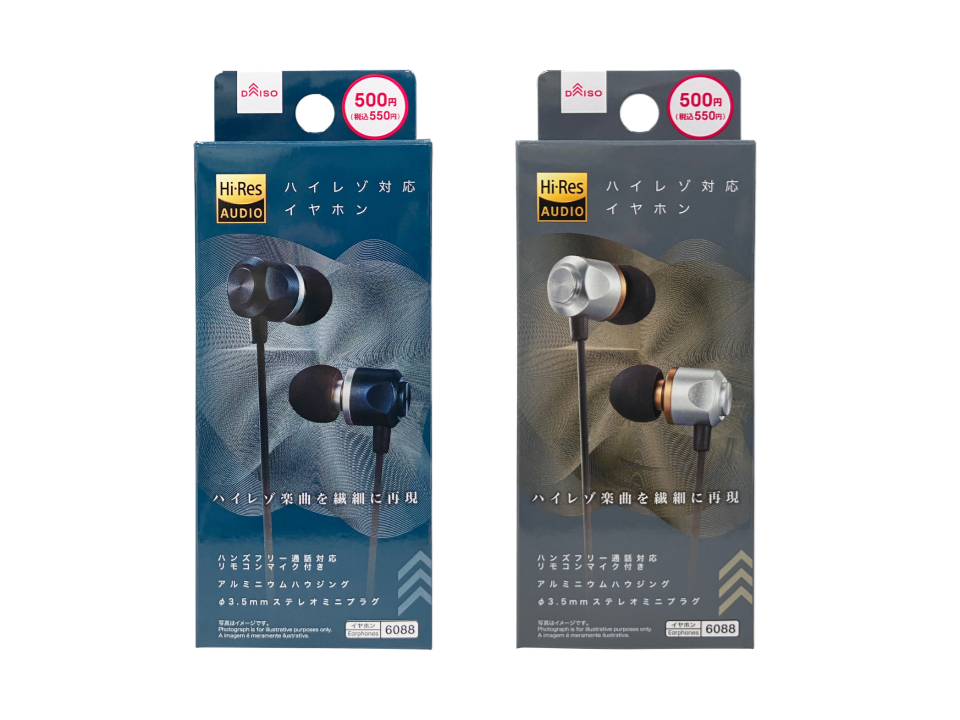 High Resolution Earphones with Microphone Gunmetal/Silver