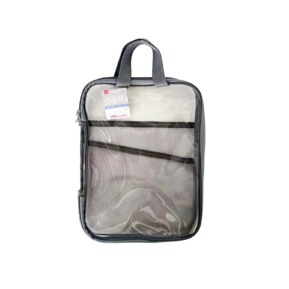 Storage Case with Handle A4 Grayish Blue