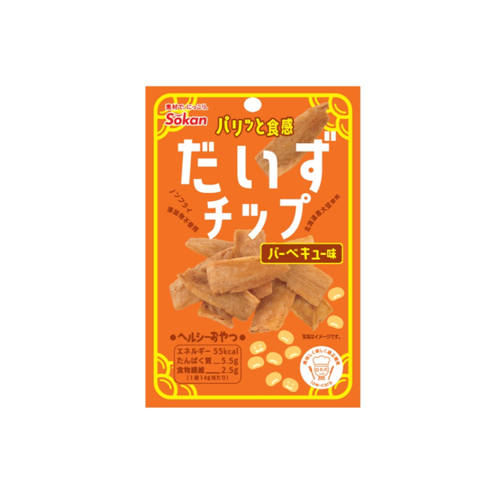 Sokan Soybeans Chips Barbecue Flavor 14g