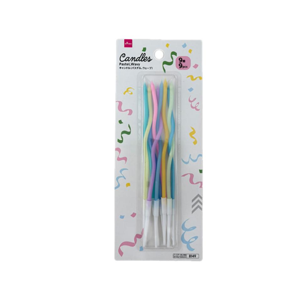 Candles Pastel Wavy