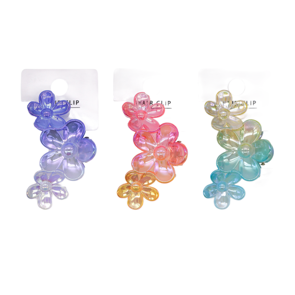Claw Clip Aurora Gradation Flower
