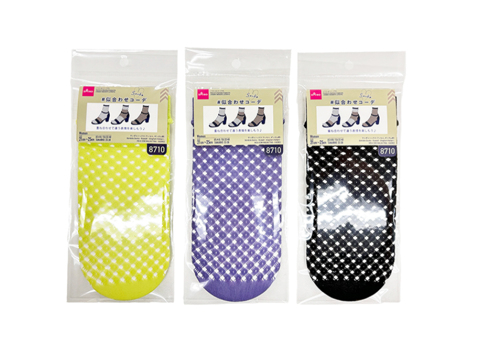 Sandals Socks Russell Gingham Pattern