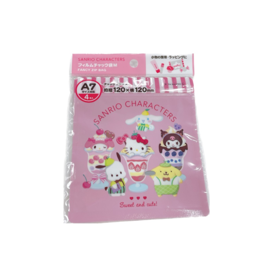 Film Zipper Bags Sanrio Characters Parfait