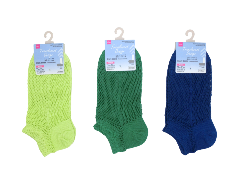 Short Socks Translucent Mesh