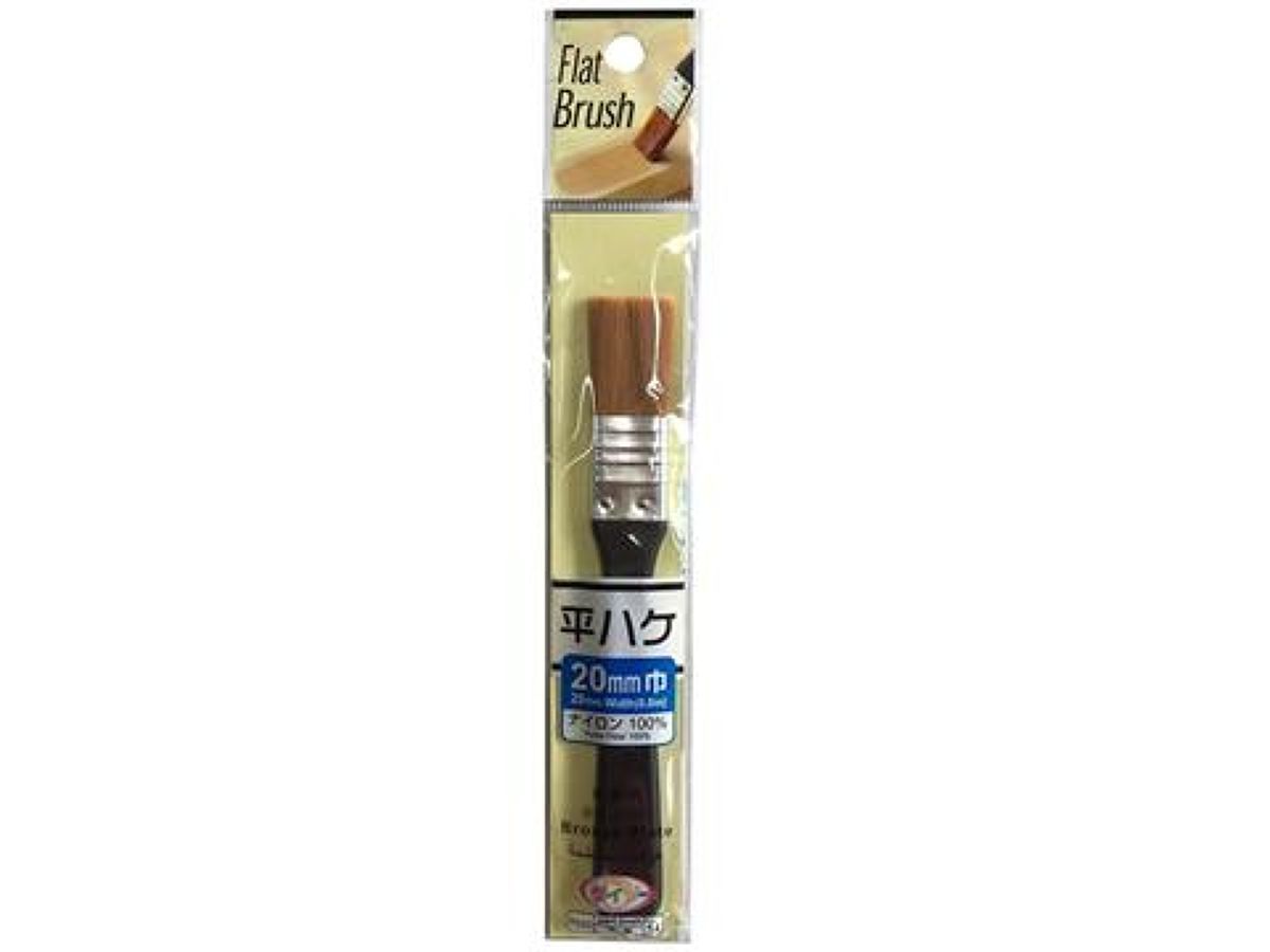 Flat Brush 20mm Nylon Fiber 100%