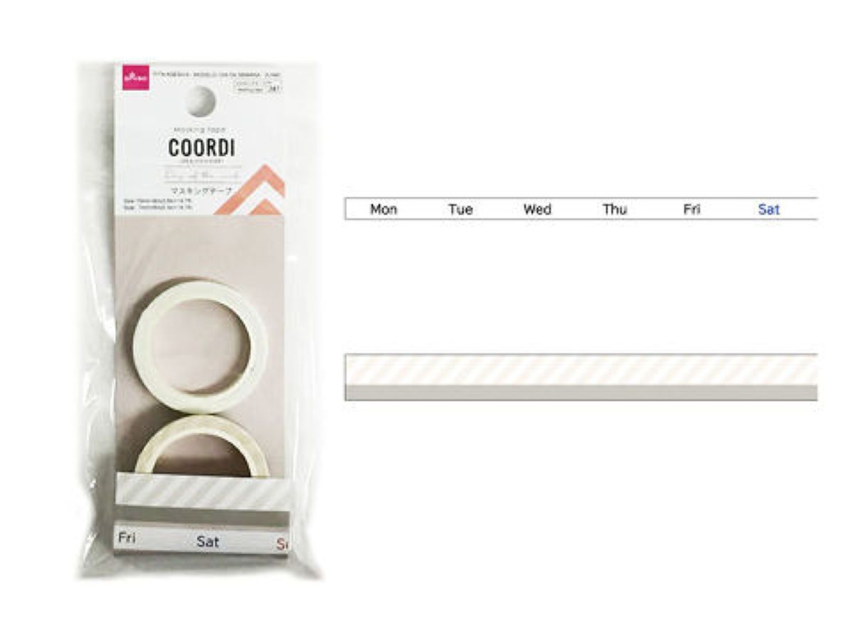 Masking Tape (Coordi  2 Pieces  Day Of The Week)