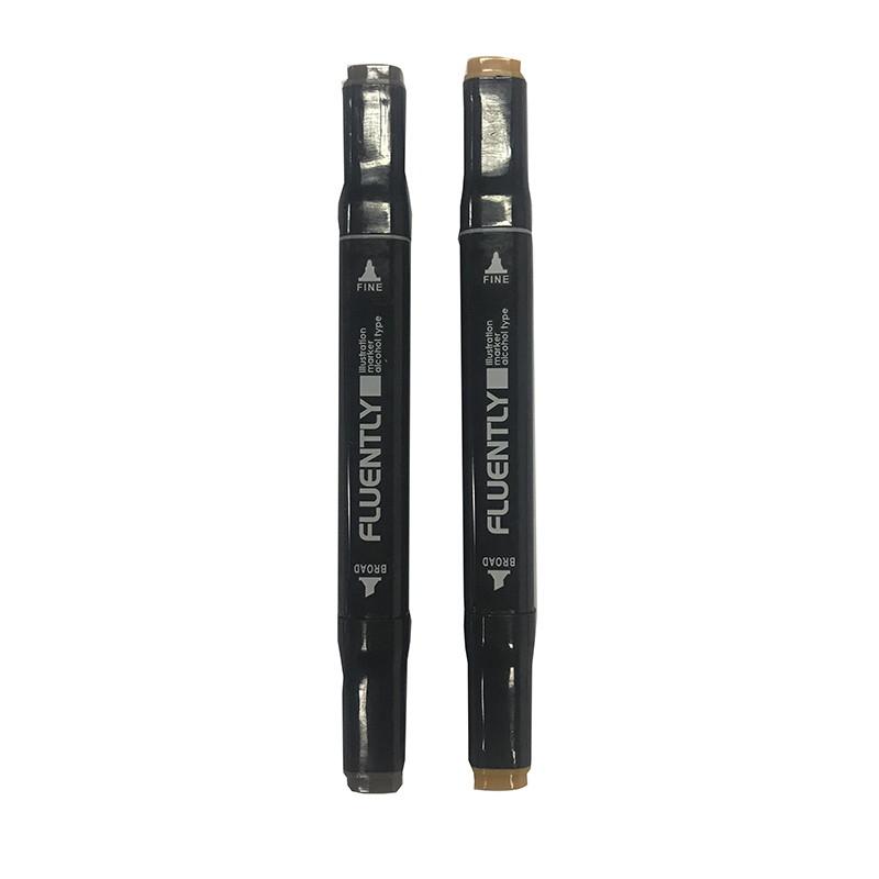 Illustration Marker-Yellow Ocher-Dark Brown-