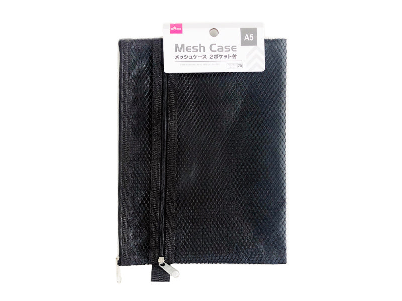Mesh Case with Twp Pockets A5 Black