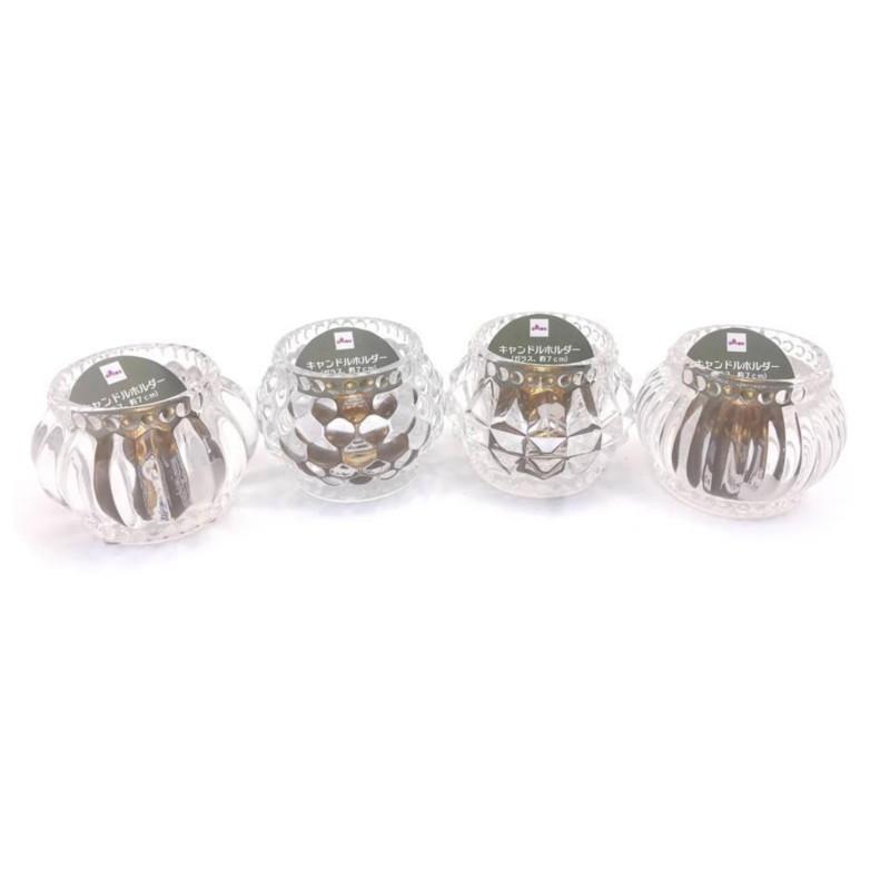 Glass Candle Holder 7cm