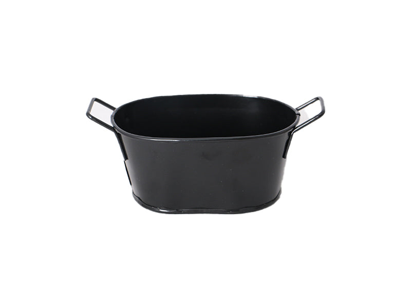 Pot Cover -Black - 4.72in x 3.14in x 2.16in - 12cm x 8cm x 5.5cm-