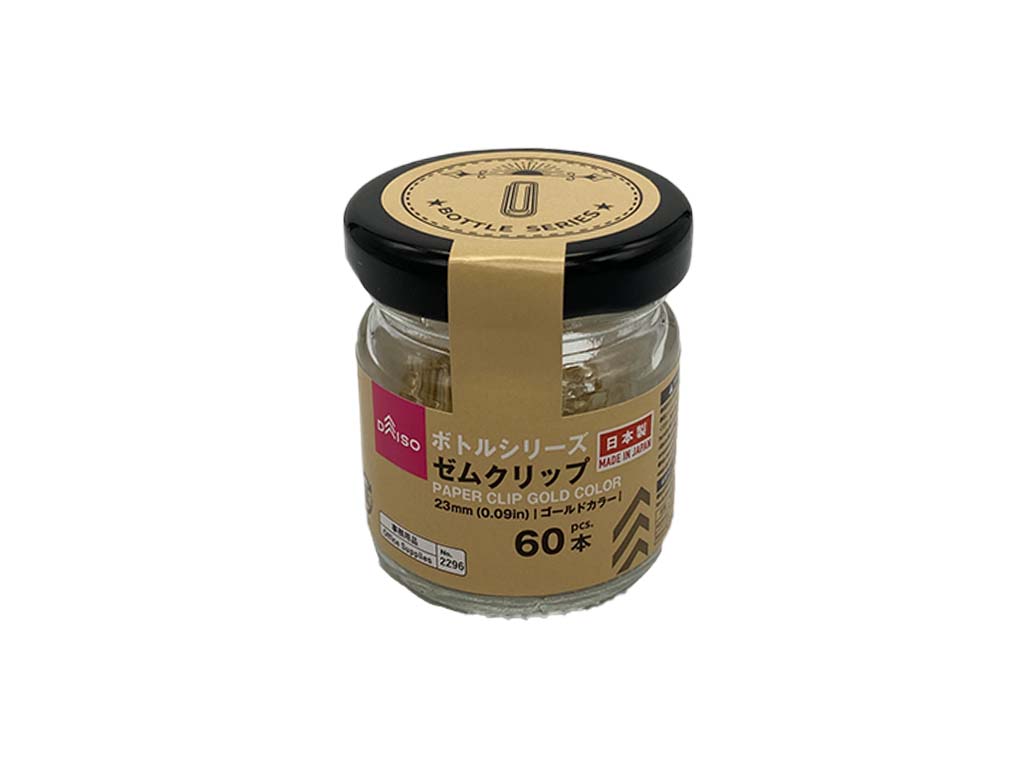 Bottle Series Paper Clip Gold Color 23mm