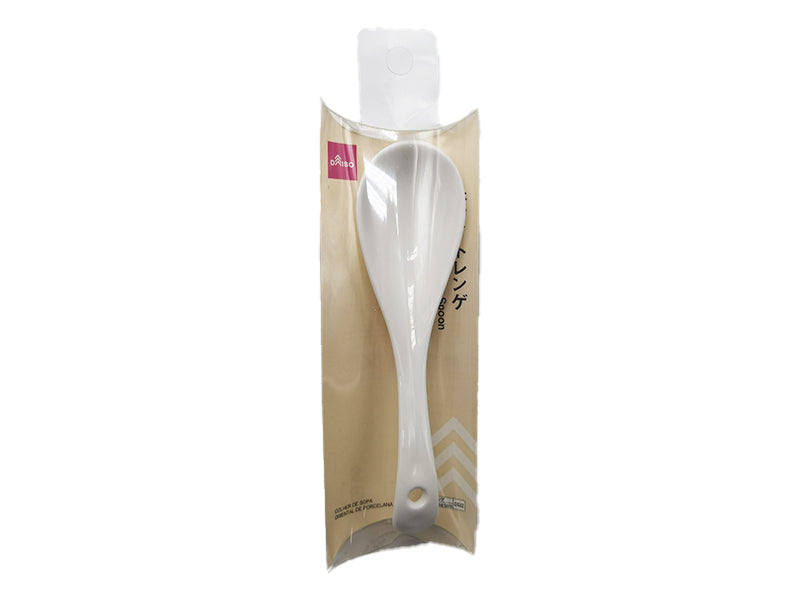 White Chinese Soup Spoon