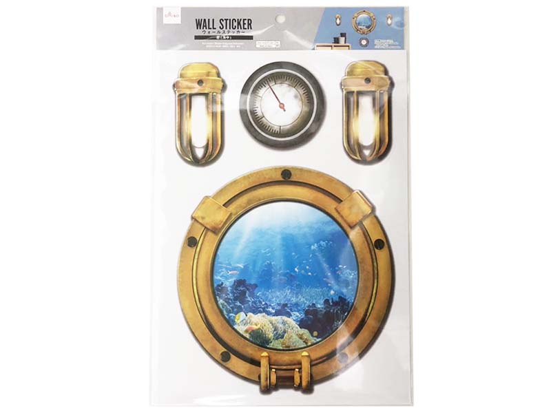 Wall Stickers Window Background Underwater