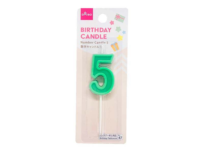 Number Candle  5