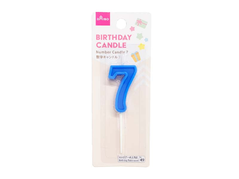 Number Candle  7