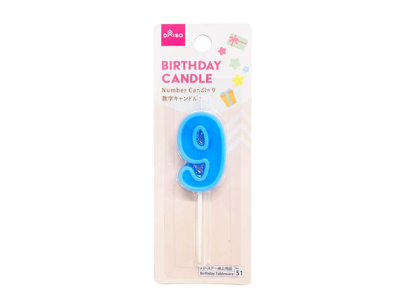 Number Candle  9
